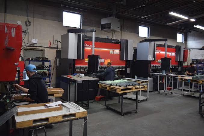 Fabrication shop with Kilroy cutting equipment